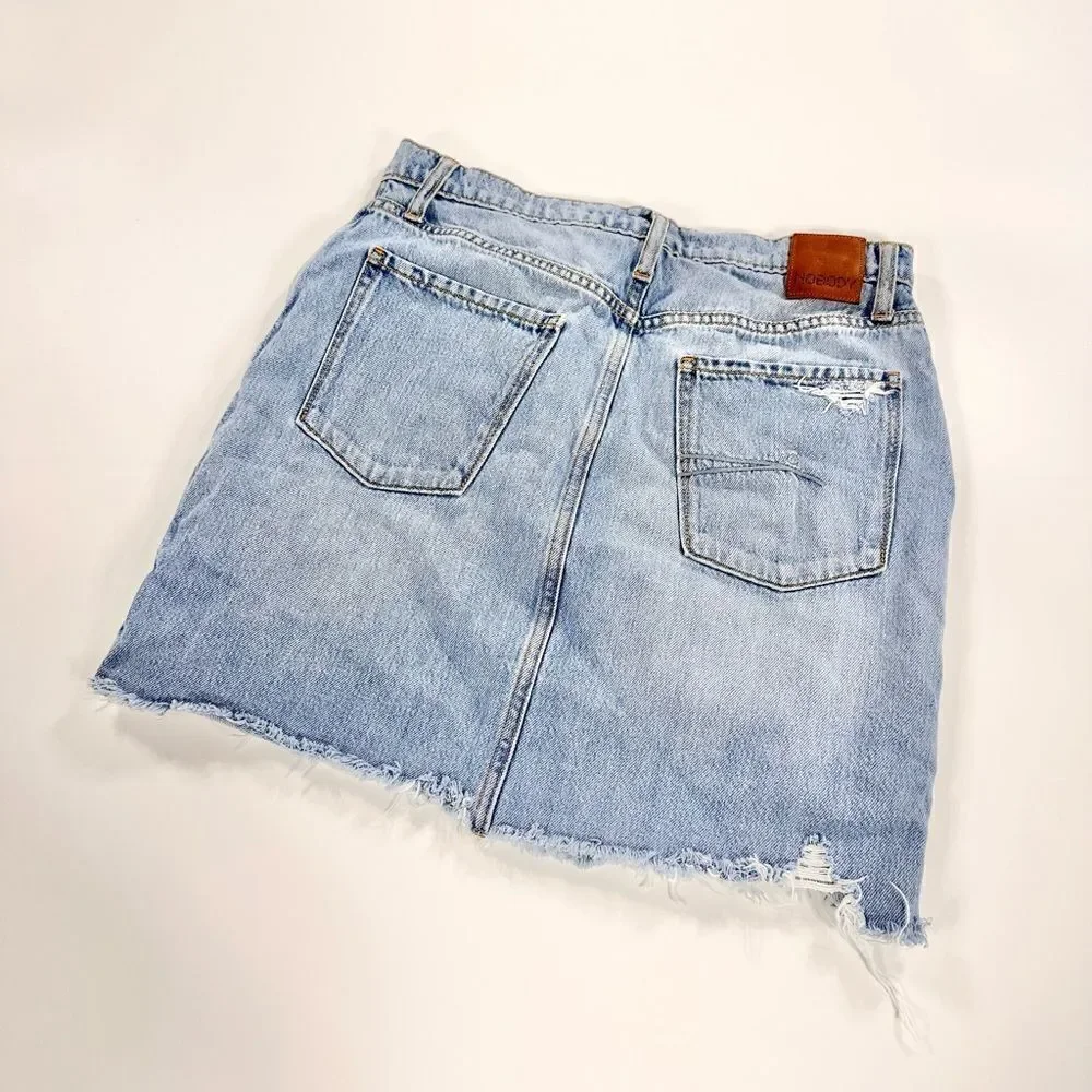 Nobody cut off jean skirt 28